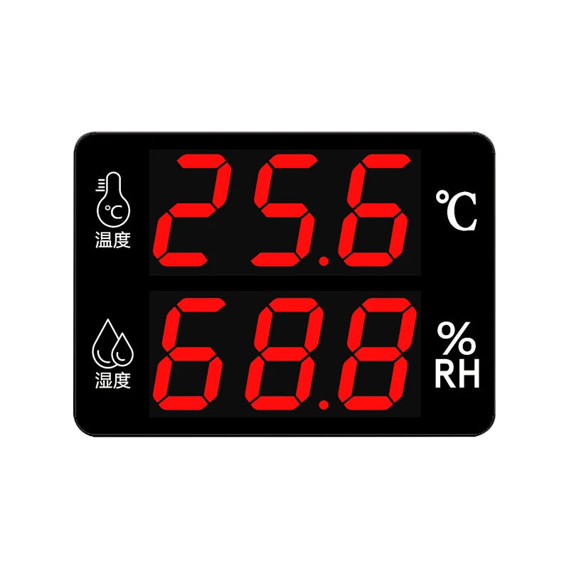 AOGAN Industrial Temperature and Humidity Meter High Precision Indoor Digital Alarm Temperature and Humidity Meter AS206A