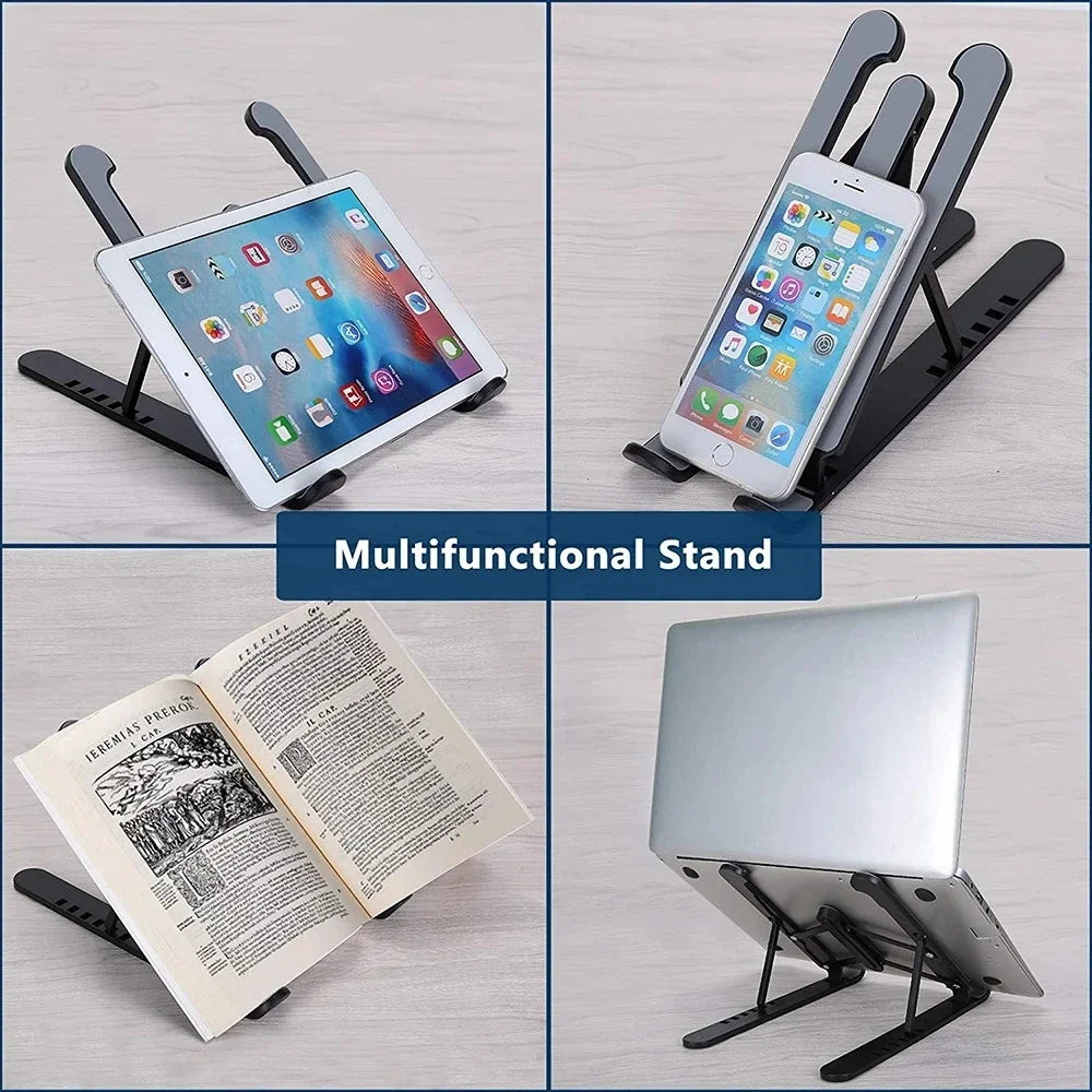 Universal Tablet Laptop Holder 6 Angles Adjustable Dissipation Ergonomic Foldable Portable Desktop Stand Computer Accessories